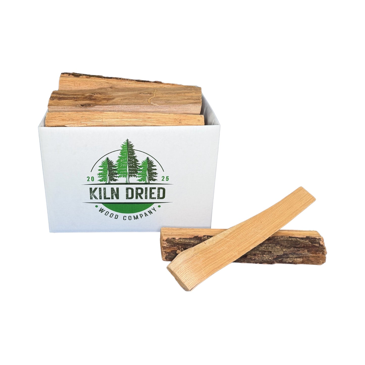 16" Large Cooking Wood Splits – 2,448 cu in (17x12x12 Box) – Kiln Dried