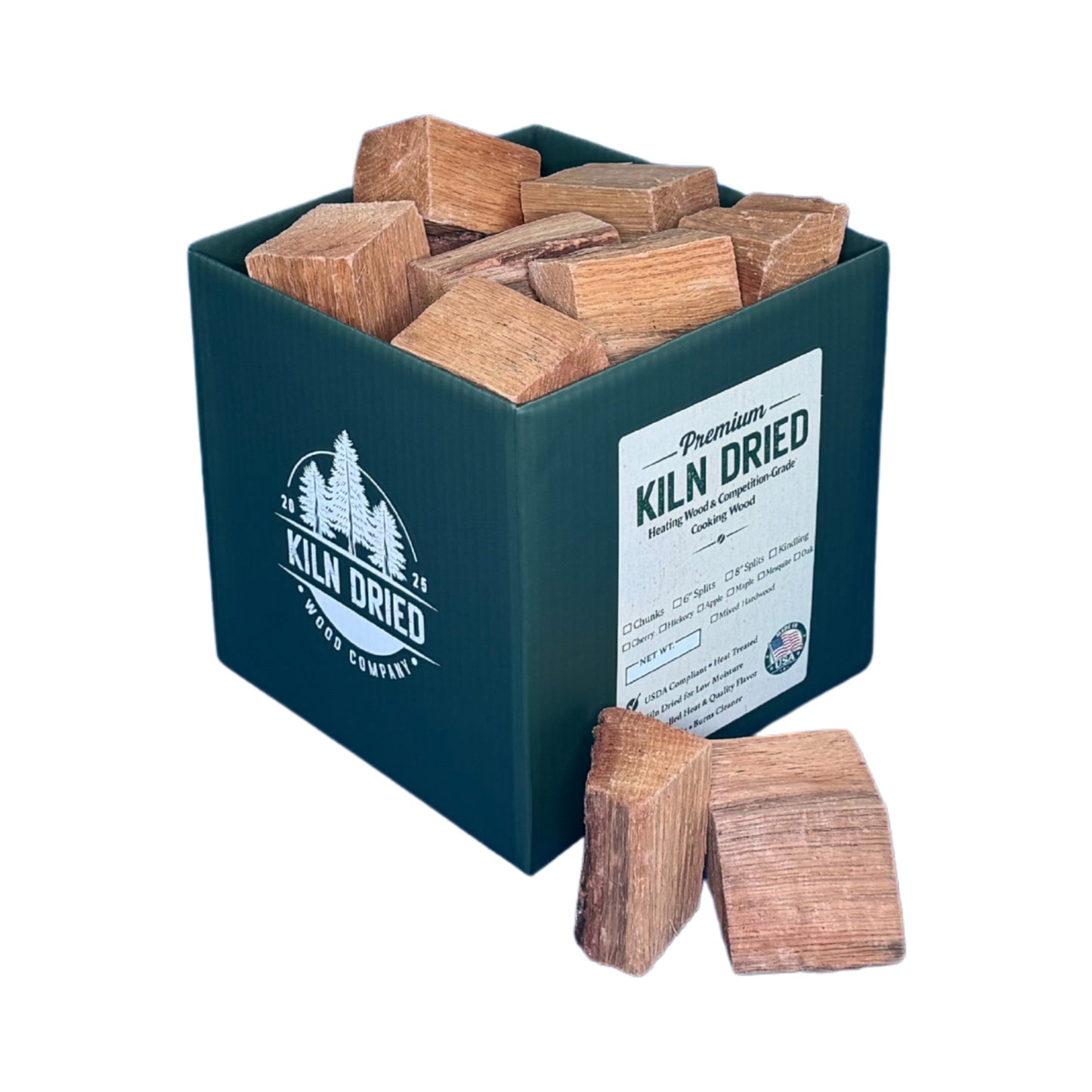 3" Cooking Wood Chunks – 729 cu in – Kiln Dried